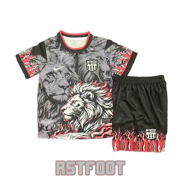 maillot barcelone 2025-2026 enfant edition speciale noir gris