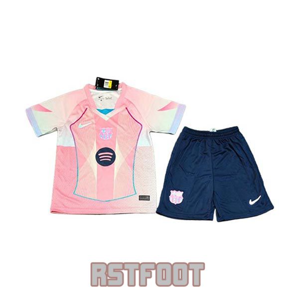 maillot barcelone 2025-2026 enfant edition speciale rose