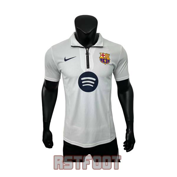 polo barcelone 2025-2026 blanc version player (2) polo