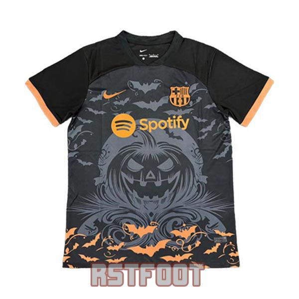 maillot barcelone 2025-2026 edition speciale noir gris orange