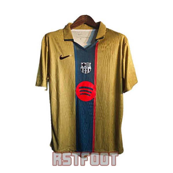 maillot barcelone 2025-2026 edition speciale or bleu