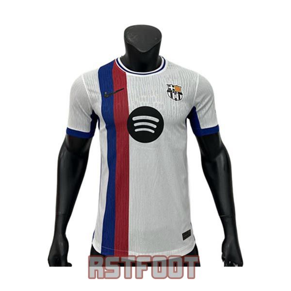 maillot barcelone 2025-2026 edition speciale version player blanc bleu rouge (2)