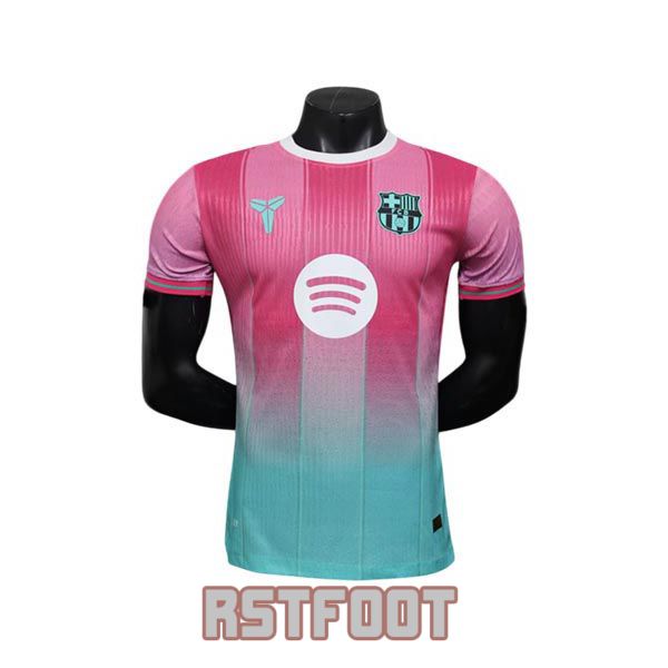 maillot barcelone 2025-2026 edition speciale version player rose vert (2)