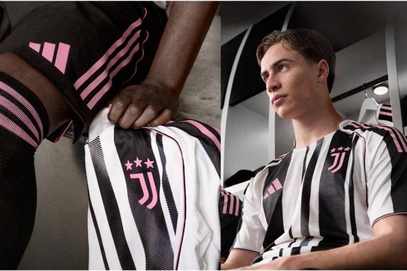 maillot juventus rose