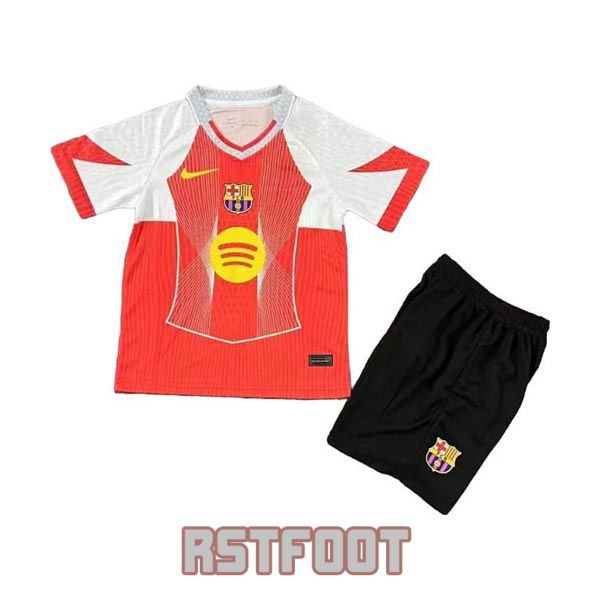 maillot barcelone 2025-2026 enfant edition speciale rouge blanc