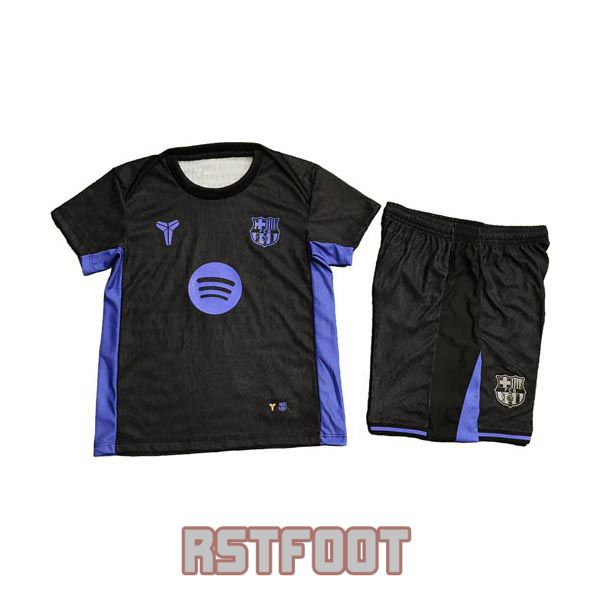 maillot barcelone 2025-2026 enfant entrainement version player noir