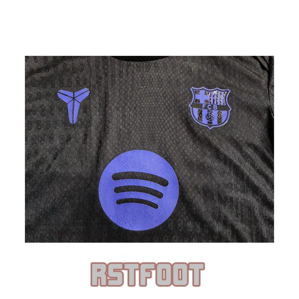 maillot barcelone 2025-2026 enfant entrainement version player noir – Image 2