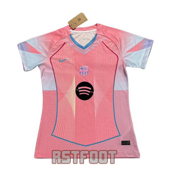 maillot barcelone 2025-2026 femme edition speciale rose bleu clair