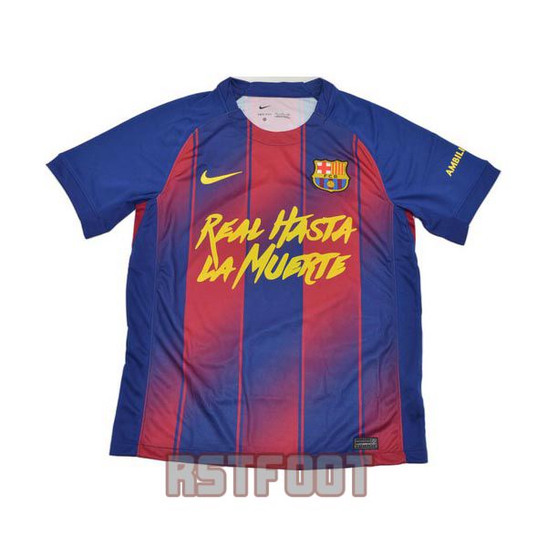 maillot barcelone 2025-2026 edition speciale bleu rouge anuel aa