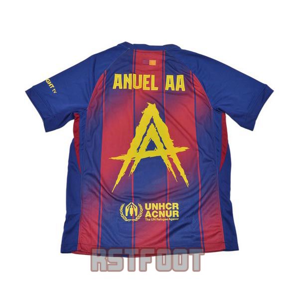 maillot barcelone 2025-2026 edition speciale bleu rouge anuel aa – Image 4