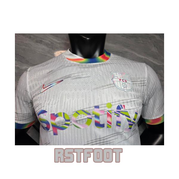 maillot barcelone 2025-2026 edition speciale version player blanc sept couleurs – Image 3
