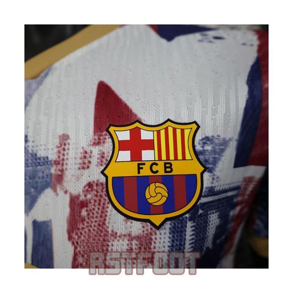 maillot barcelone 2025-2026 edition speciale version player blanc rouge bleu (3) – Image 5