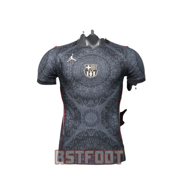 maillot barcelone 2026-2027 edition speciale version player noir gris rouge