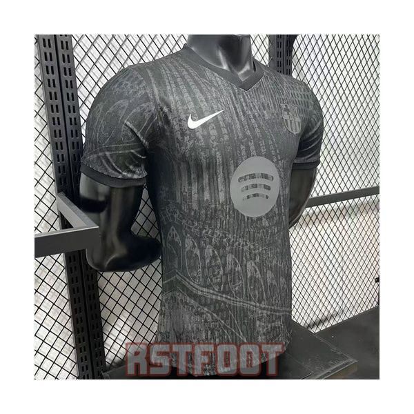 maillot barcelone 2026-2027 edition speciale version player noir gris – Image 6