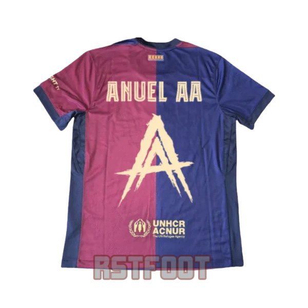 maillot barcelone 2024-2025 edition speciale bleu rouge anuel aa – Image 2