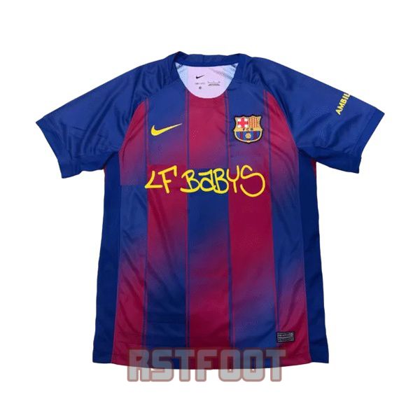 maillot barcelone 2025-2026 edition speciale bleu rouge beny jr