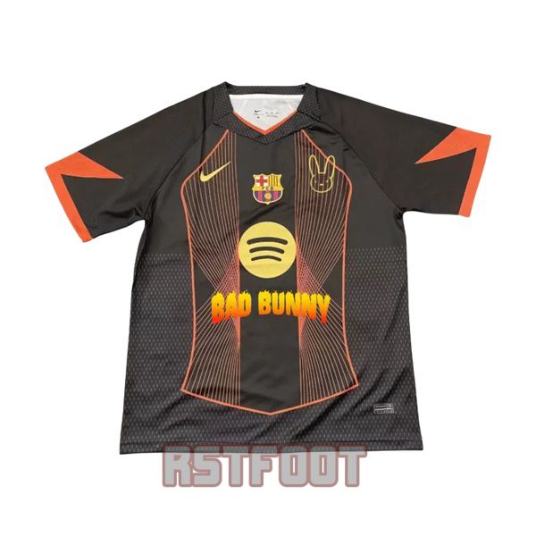 maillot barcelone 2025-2026 edition speciale noir orange bad bunny