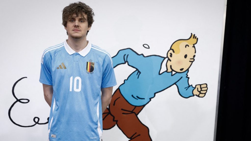 Découvrez le Maillot de Belgique Euro 2024 Inspiré par Tintin